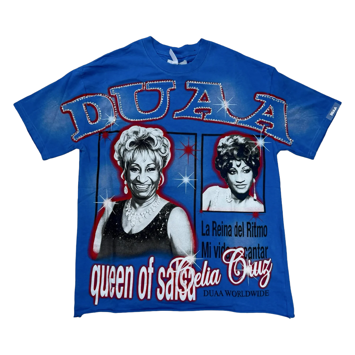 Duaa Queen Of Salsa Tee — Blue