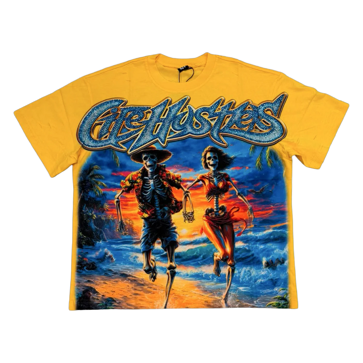Life Hustlers Pirate Scarecrow Tee — Yellow