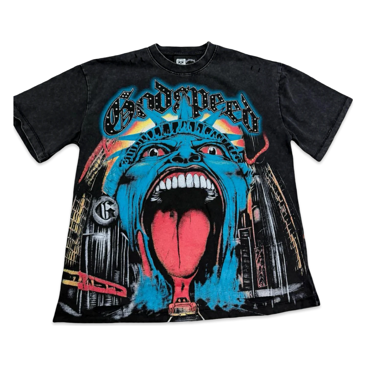 Godspeed Screaming Face Tee — Black