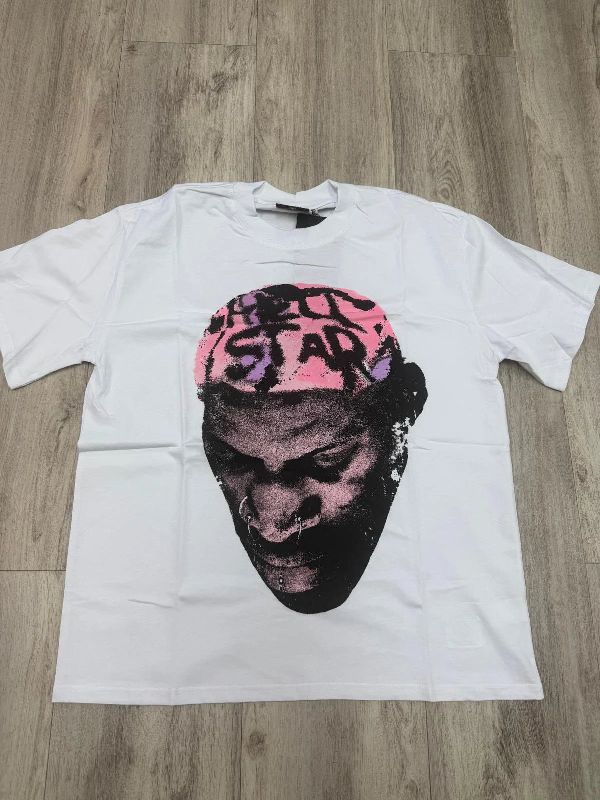 Hellstar Brain Face Tee — White/Pink