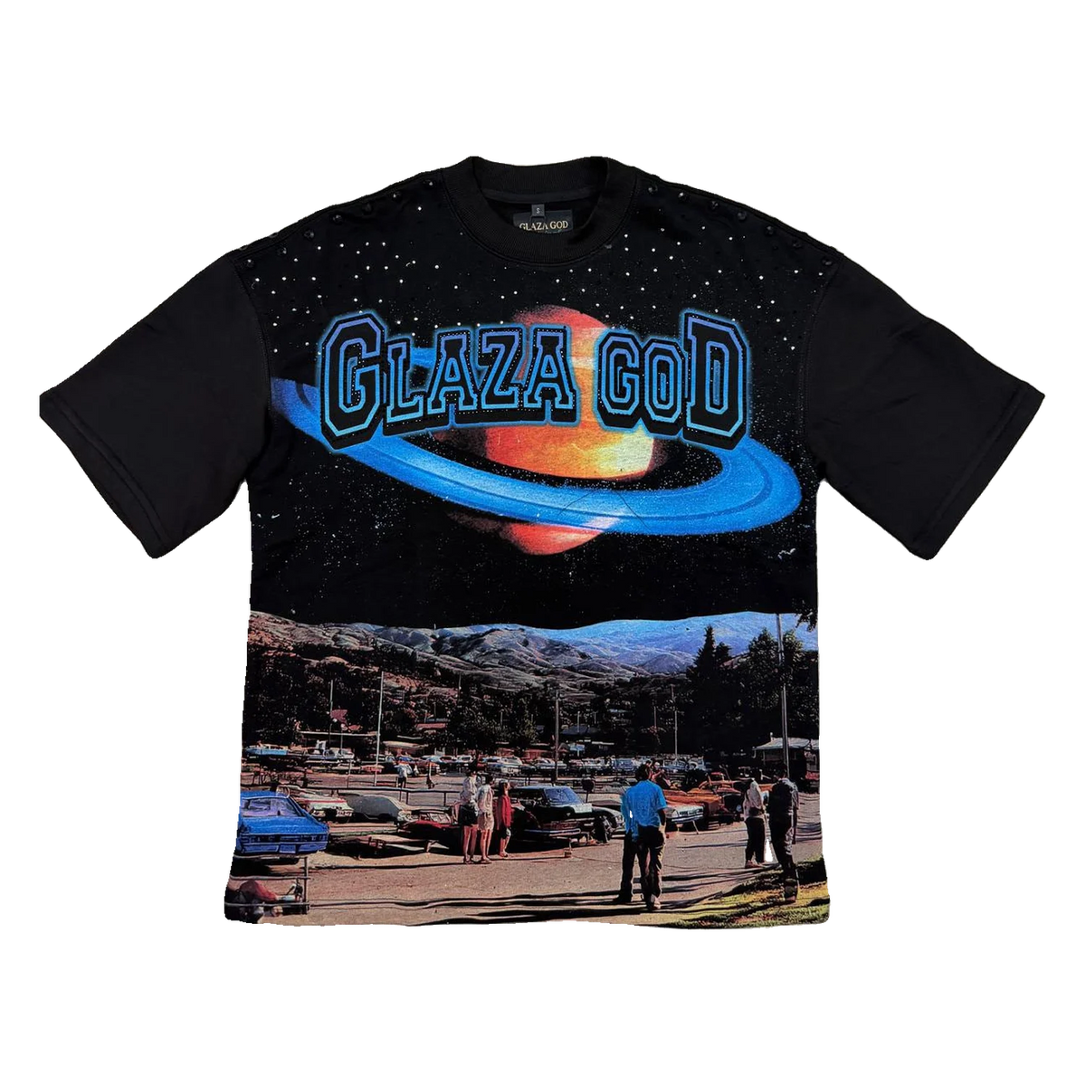 GlazagoD Planet Town Tee — Black