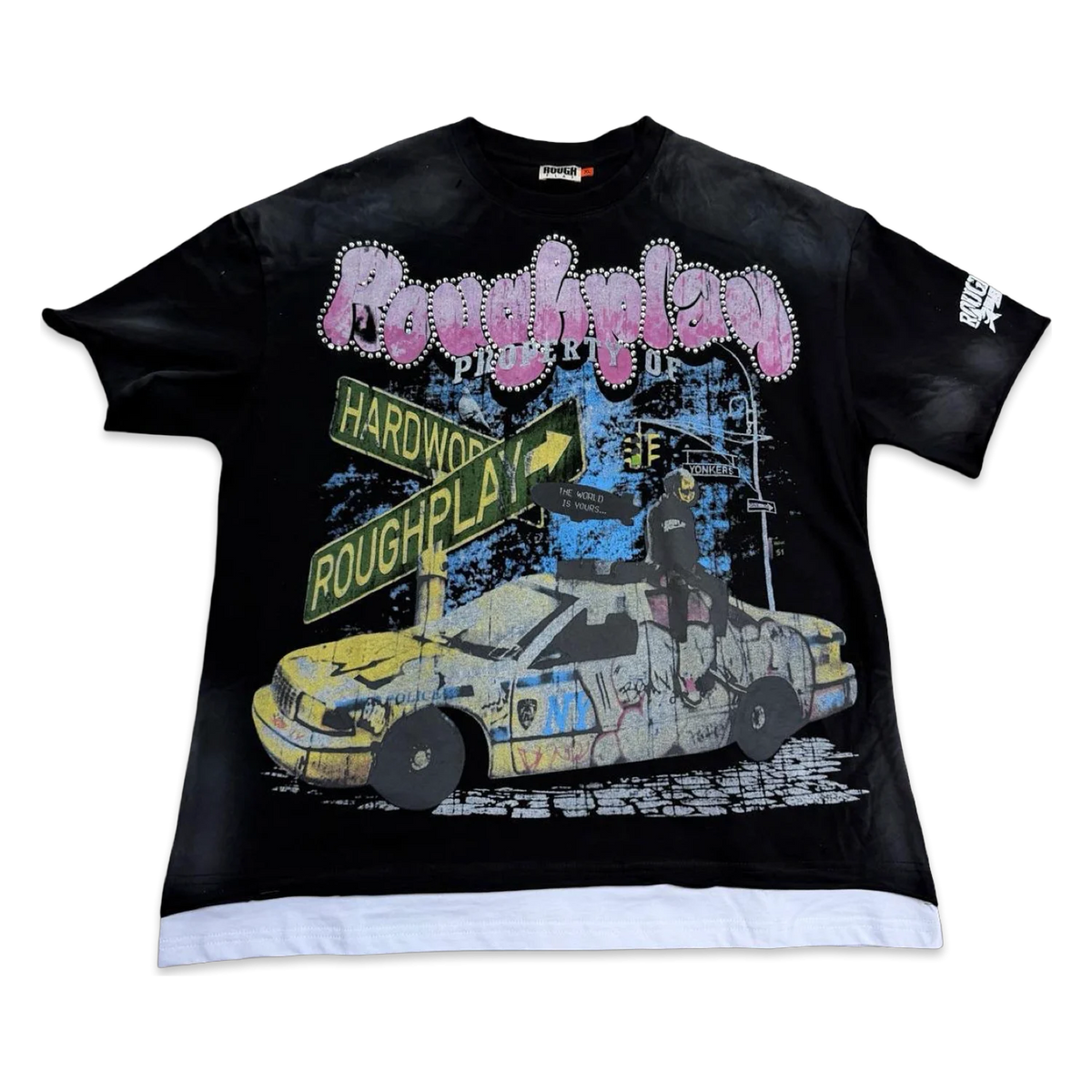 Roughplay Muscle Car Tee — White