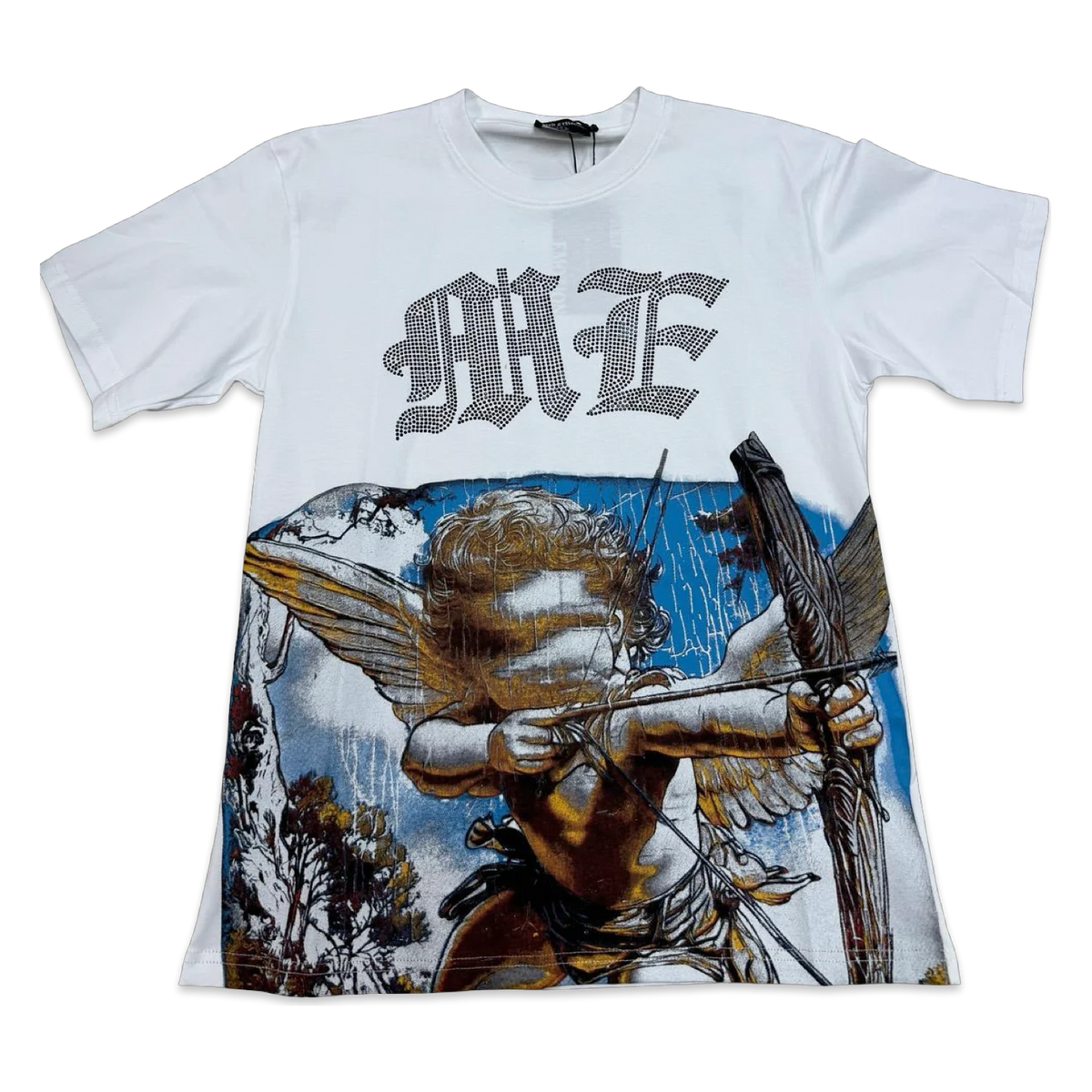 Mixed Emotion Archer Angel Tee — White