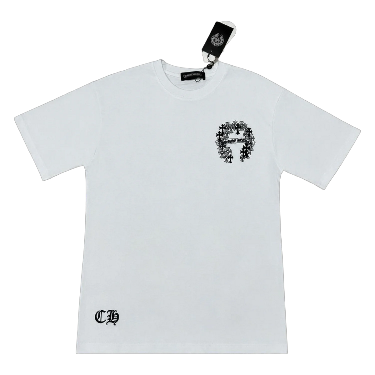 Horseshoe Emblem Tee — White