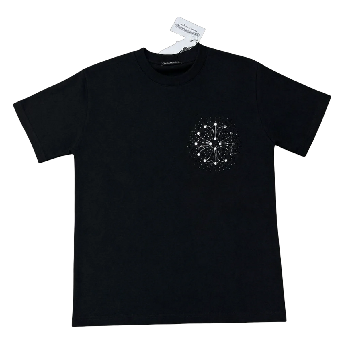 Rhinestone Starburst Tee — Black