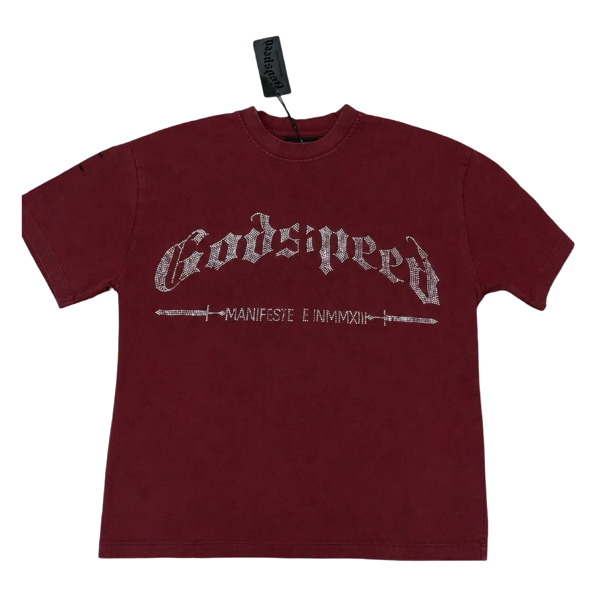 Godspeed Manifeste Tee — Maroon
