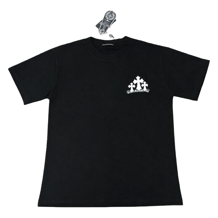 Triple Cross Tee — Black