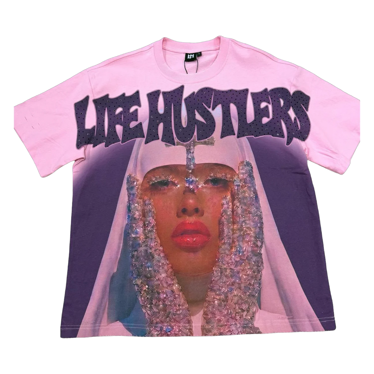 Life Hustlers Nun Tee — Pink