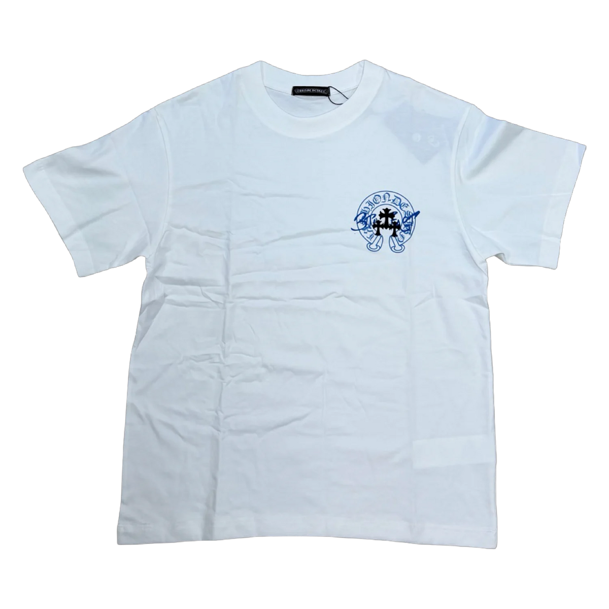 Blue Emblem Tee — White