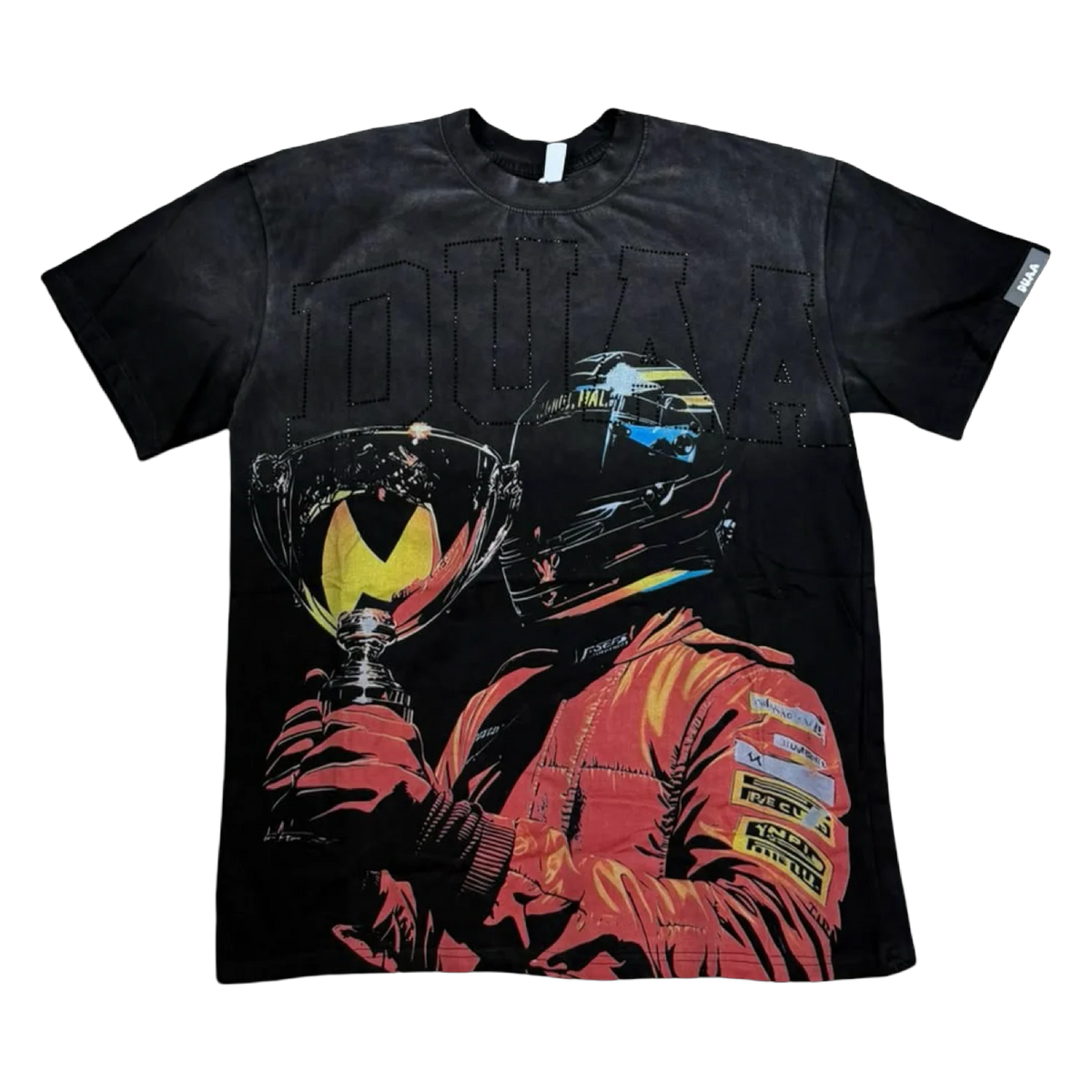 Duaa Racing Duo Tee — Black