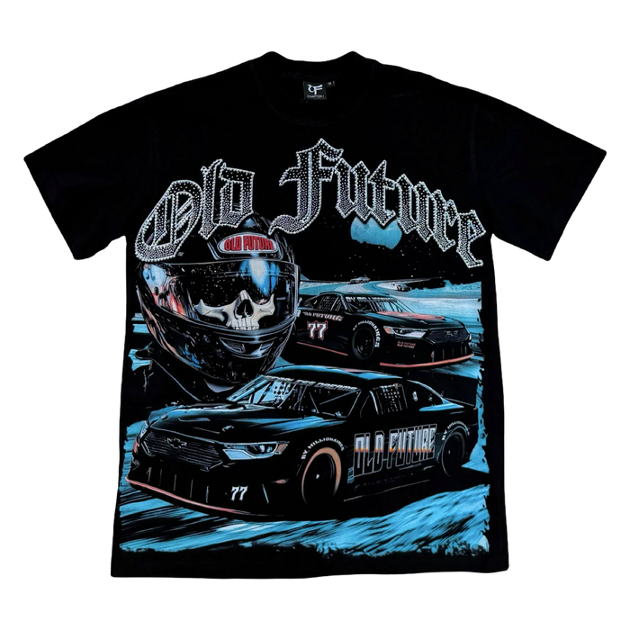 Old Future Muscle Car Tee — Black