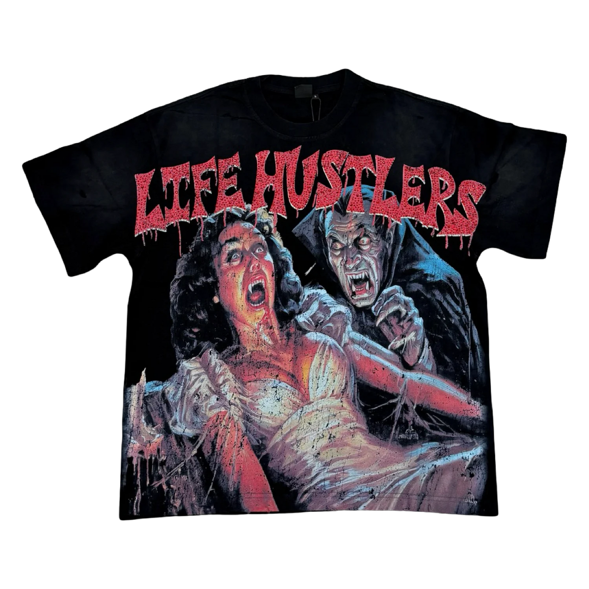 Life Hustlers Gothic Creature Tee — Black