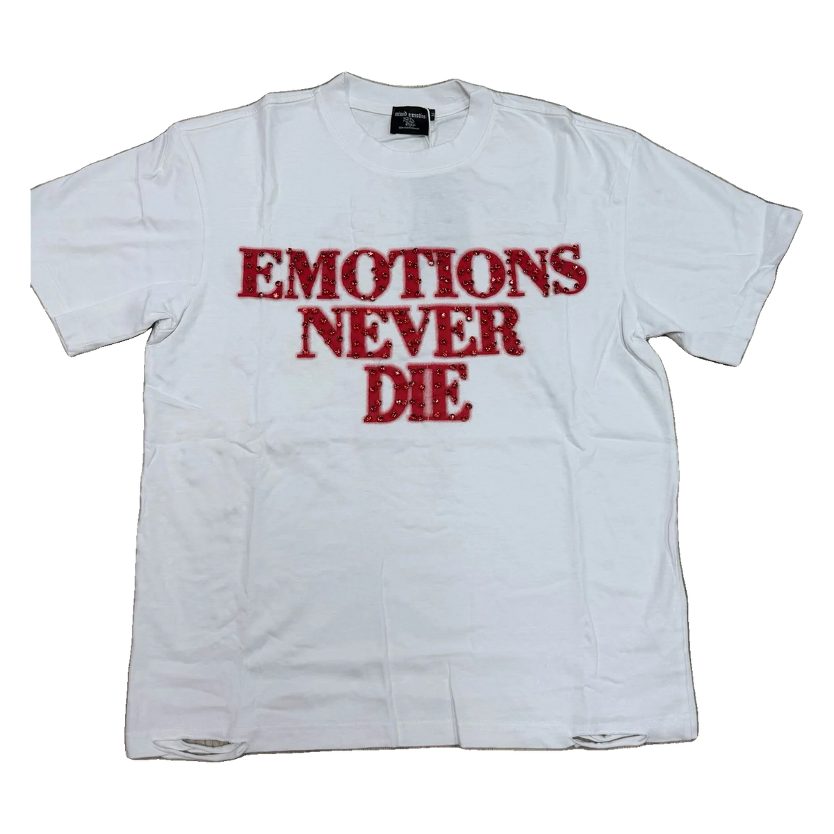 Emotions Never Die Tee — White/Red