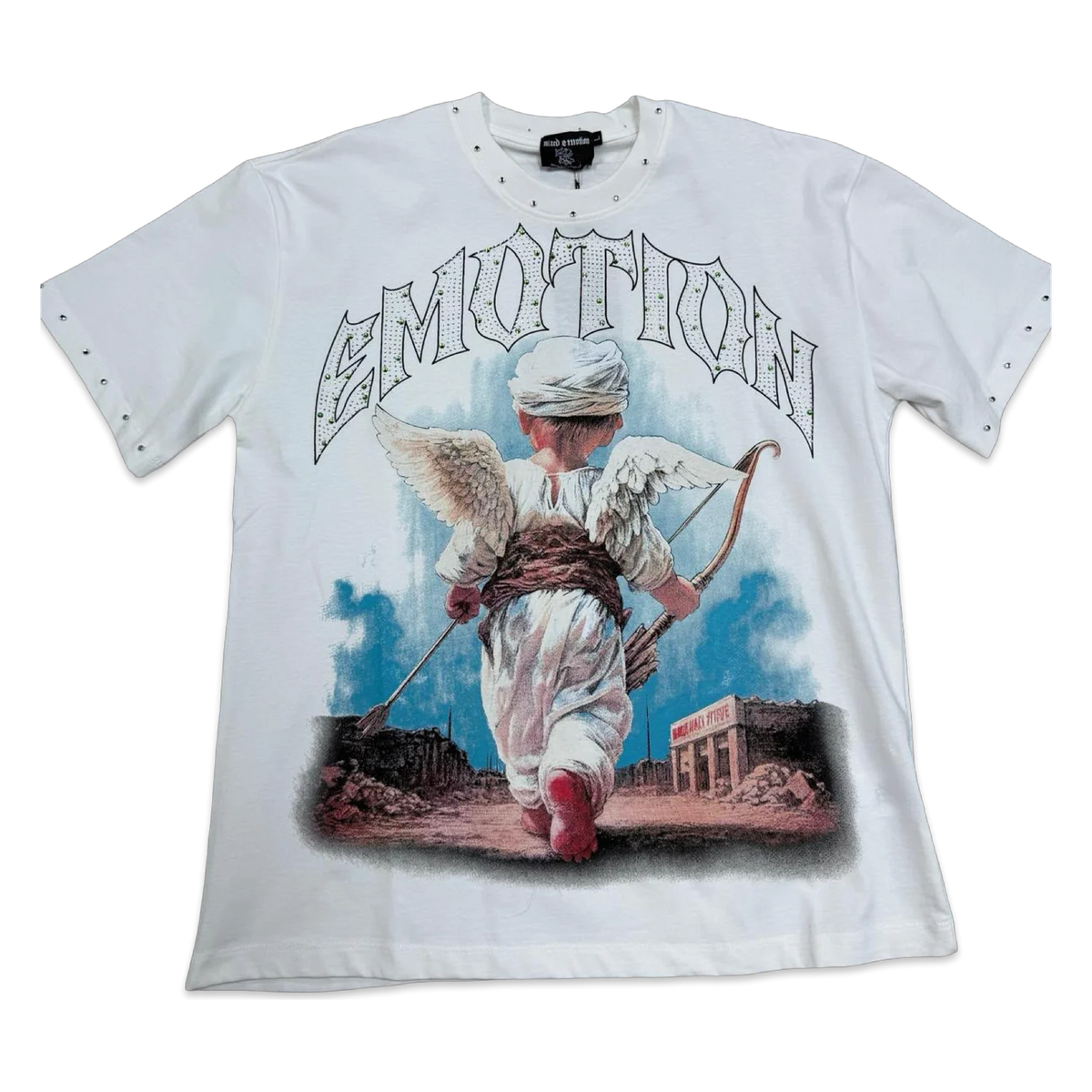 Mixed Emotion Archer Cherub Tee — White