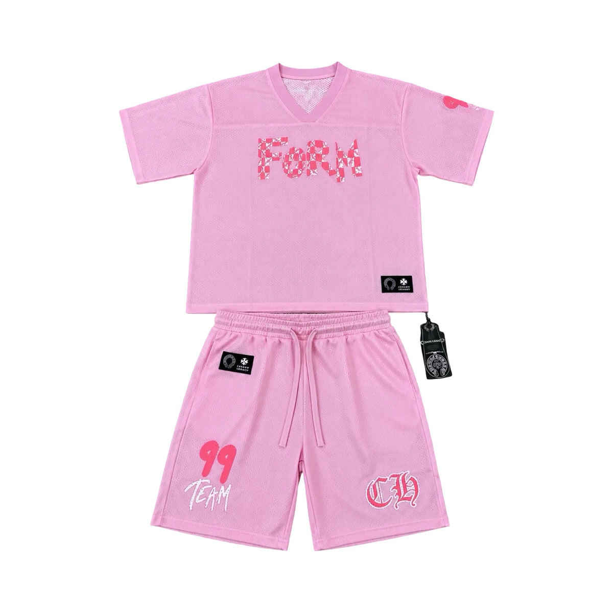 Chaos Legacy Form 99 Team Mesh Short Set — Pink